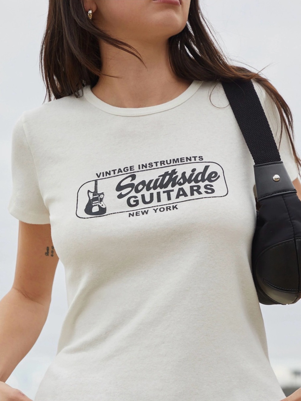 John Galt White Southside Guitars Hailie T-Shirt